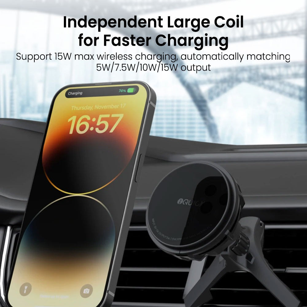 iQuick Magnetic Car Mount Charger with Cooling Semiconductor Radiator IC9 COOLGEAR 15W iQuick Magnetic Car Mount Charger with Cooling Semiconductor Radiator IC9 COOLGEAR 15W